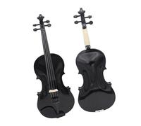 Violín Violín Acústico De Madera Maciza 4/4 Panel De Tilo Con Estuche Arco Instrumento Musical Para Principiantes Regalo