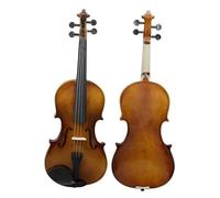 Violín Violín acústico de tamaño completo 4/4, Panel de tilo, violín con estuche, cuerdas para arco, paño sintonizador de descanso para hombros (Color : 1/2)