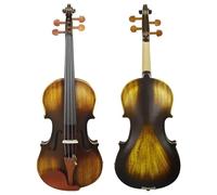 Violín Violín acústico eléctrico mate de madera maciza 4/4 con estuche accesorios para lazos instrumentos de cuerda profesionales