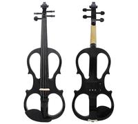 Violín Violín acústico electroacústico 4/4, violín profesional para tocar un instrumento de práctica con estuche para arco, reposabrazos con Cable