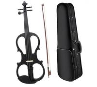 Violín Violín Acústico Electroacústico 4/4 Violín Profesional Para Tocar Un Instrumento De Práctica Con Estuche Para Arco, Reposabrazos Con Cable(Set1)