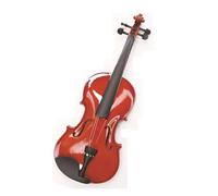 Violín Violín brillante rojo tamaño completo Entrada para principiantes 1/8 1/2 (Color : 3/4)