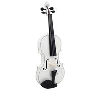 Violín Violín Conjunto de violín de madera maciza blanca con estuche de tela Arco Instrumento de cuerda profesional Violín para práctica