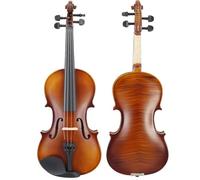 Violín Violín de madera contrachapada de práctica de madera contrachapada con patrón de tigre para principiantes (Color : 1/8)