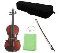 Violín Violín De Madera Maciza 4/4-1/8 Para Principiantes Y Adultos Que Practican Tocar El Violín Con Estuche Para Violín(1/2)