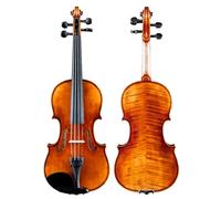 Violín Violín de madera maciza antiguo hecho a mano europeo para principiantes adultos (Color : 3/4)