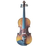 Violín Violín De Madera Maciza De Arce Flameado 4/4 3/4 1/2 1/4 Principiantes Vionlino Marrón Instrumento Profesional Con Estuche Rígido(4/4)