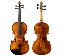 Violín Violín de madera maciza hecho a mano para principiantes, examen de grado profesional, violín de práctica introductoria (Color : 1/2)