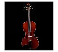 Violín Violín De Madera Maciza Marrón Oscuro 4/4 Violín De Mano Pura Instrumento Musical Profesional Con Arco Brasileño(4/4)