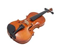Violín, violín de madera maciza Práctica para principiantes Color natural Violín brillante, con: Estuche para violín, Arco, Resina