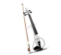 Violín Violín de tamaño completo 4/4, madera maciza, cuerpo de tilo eléctrico, clavijas de diapasón de ébano con accesorios, Color