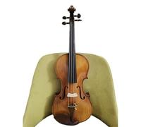 Violín Violín De Tamaño Completo Hecho De Madera De Abeto Barnizada Vintage, Instrumento De Violín Profesional De Tono Fuerte(4/4)