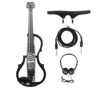 Violín Violín Eléctrico 4/4 Alfabeto Silencioso Tecnología Inteligente Fibra De Carbono Violín Eléctrico Profesional Auriculares De Hombro