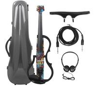 Violín Violín Eléctrico 4/4 Colorido Silencioso Tecnología Inteligente Fibra De Carbono Profesional Violín Eléctrico Auriculares De Hombro