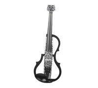 Violín Violín Eléctrico 4/4 Con Patrón De Letras Para Practicar Violín Eléctrico Profesional De Fibra De Carbono Con Auriculares Con Reposabrazos