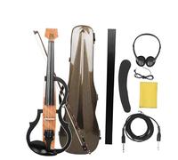 Violín Violín Eléctrico 4/4 Violín De Carbono Profesional Con Arco Auriculares Cable Resto De Hombro Funda De Transporte Accesorios(SET2)