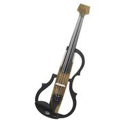 Violín Violín eléctrico de fibra de carbono, violín eléctrico profesional con reposabrazos, auriculares, instrumento de cuerda para práctica
