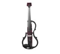 Violín Violín eléctrico de fibra de carbono, violín eléctrico profesional con reposabrazos, auriculares, instrumento de cuerda para práctica principiante
