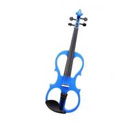 Violín Violín eléctrico de tamaño completo con sonido de equilibrio 4/4, violín para estudiantes, juego completo silencioso de madera maciza