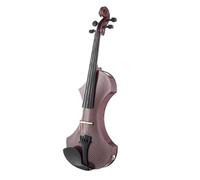 Violín Violín Eléctrico Marrón 4/4 Diseño Único Viene Con Estuche Para Arco Y Cable Para Auriculares De 4m Sonido Hermoso Y Claro