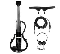 Violín Violín Eléctrico Profesional De Fibra De Carbono 4/4 Con Reposabrazos Auriculares Instrumento De Cuerda Para Practicar