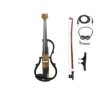 Violín Violín Electroacústico De Grano De Madera 4/4 Auriculares Electroacústicos Silenciosos Inteligentes Juego Para Principiantes De Violín De Conexión(Set1)