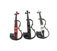 violín Violín Electrónico Para Principiantes Colorido Hecho A Mano Instrumento De Cuerda 4/4(White)