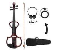 violín Violín Electrónico Para Principiantes Que Toca Un Colorido Instrumento De Cuerdas De Madera 4/4(F wine red)