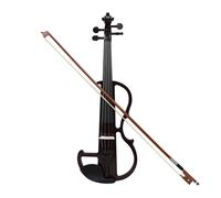 Violín Violín Electrónico Silencioso Para Principiantes Para Tocar El Instrumento De Madera Del Violín Eléctrico(Black,A)