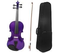 Violín Violín Morado 4/4 Con Tablero De Arce Regalo Para Principiantes Adecuado Para Que Los Principiantes Aprendan(Violin)