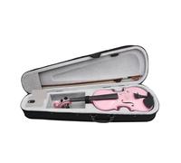 Violín Violín Profesional 4/4 Con Estuche Arco Cuerdas Afinador Sordina Y Puentes Para Principiantes Color Rosa(4/4Violin)