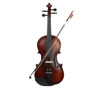 Violín Violín Retro mate 4/4, violín acústico Natural de madera maciza para principiantes, instrumento Musical de tilo con piezas de violín (Color : 4-4)