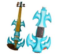 violines Accesorios de ébano para violín eléctrico violín electrónico de 5 cuerdas violín de Panel azul