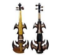 violines Colorido artístico Streamline 4/4 violín eléctrico violín electrónico(Black)