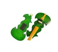violines Excelente color verde modelo 4/4 violín eléctrico violín acústico 4/4 paquete de iniciación de violín