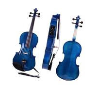 violines Violín 4/4 violín acústico eléctrico arce macizo abeto funda de violín azul arco