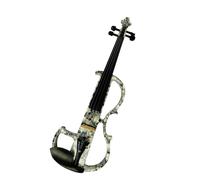 violines Violín artístico de tamaño completo madera maciza pintada piezas de accesorios de ébano silencioso violín eléctrico