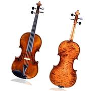 violines Violín de abeto y arce seleccionado 4/4 instrumento de tamaño completo arco de madera de Brasil