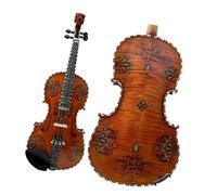 violines Violín hecho a mano de 4 cuerdas violín 4/4 maravilloso dibujo en la parte superior de arce y gran parte trasera de arce