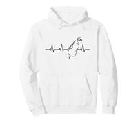 Violinista de Latido del corazón de violín Sudadera con Capucha