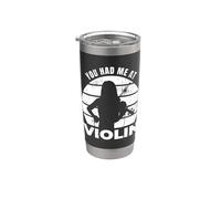 Violinista Decir Violín Amante Violonchelo Niñas Vaso térmico de acero inoxidable de doble pared