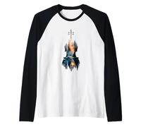 Violinista Orquesta de Música Violinista Camiseta Manga Raglan