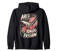 Violinista Violín Arco Lento Pasión Arco Adagio Músico Sudadera con Capucha