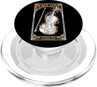Violinista Violinista Paz Amor Violín Música Músico Vintage PopSockets PopGrip para MagSafe