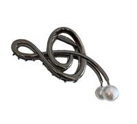 Violinschlüssel-Klauenclip aus Metall, Musiknoten-Haarspangen, Rutschfeste Haarnadeln aus Metall,Rutschfeste -Haarnadeln, ausgefallene Musikpartitur, starke für Frauen und Mädchen