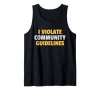 Violo Las directrices de la Comunidad Funny Sarcástico Gente Gracioso Camiseta sin Mangas