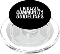 Violo Las pautas de la Comunidad Divertido sarcástico PopSockets PopGrip para MagSafe