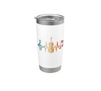Violonchelista Cello Latido Del Corazón Violonchelo Vaso térmico de acero inoxidable de doble pared