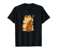 Violonchelo Calico Cat Art Violonchelo Orquesta Persa Camiseta