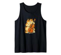 Violonchelo Calico Cat Art Violonchelo Orquesta Persa Camiseta sin Mangas